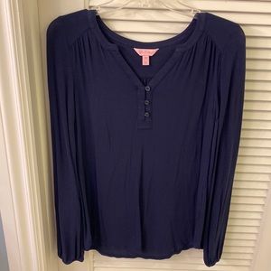 Bundle for $7: Lilly Pulitzer navy long-sleeve top (XS)
